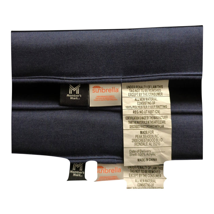 Member's Mark Multi-Purpose Outdoor Cushions with Sunbrella Fabric, Set of 2
