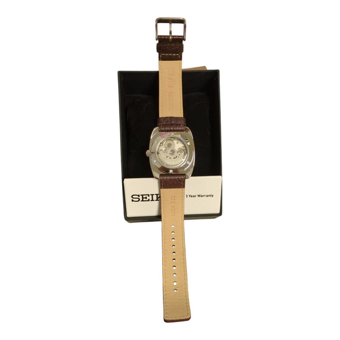 Seiko Recraft Series Automatic Leather Watch, 40mm, Green Dial, SNKP27