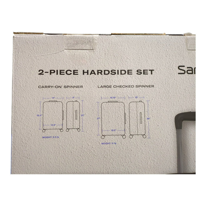 Samsonite Lineate XLT Lightweight Polycarbonate Hardside 2-Piece Luggage Set