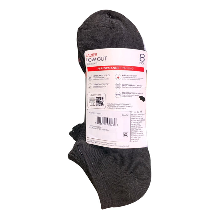 Reebok Women's 8-Pack Cushion Low-Cut Sock, One Size