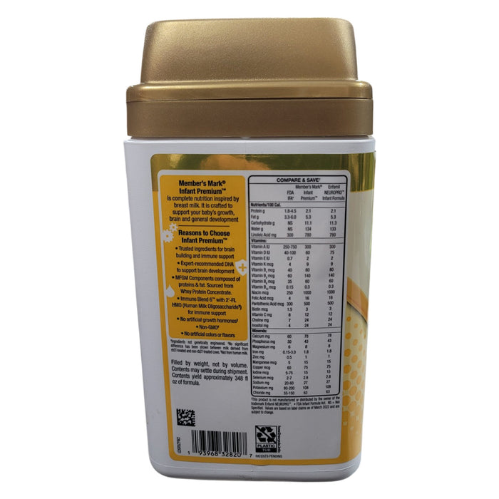 Member's Mark, Infant Premium, Complete Nutrition Infant Formula, 48 oz.