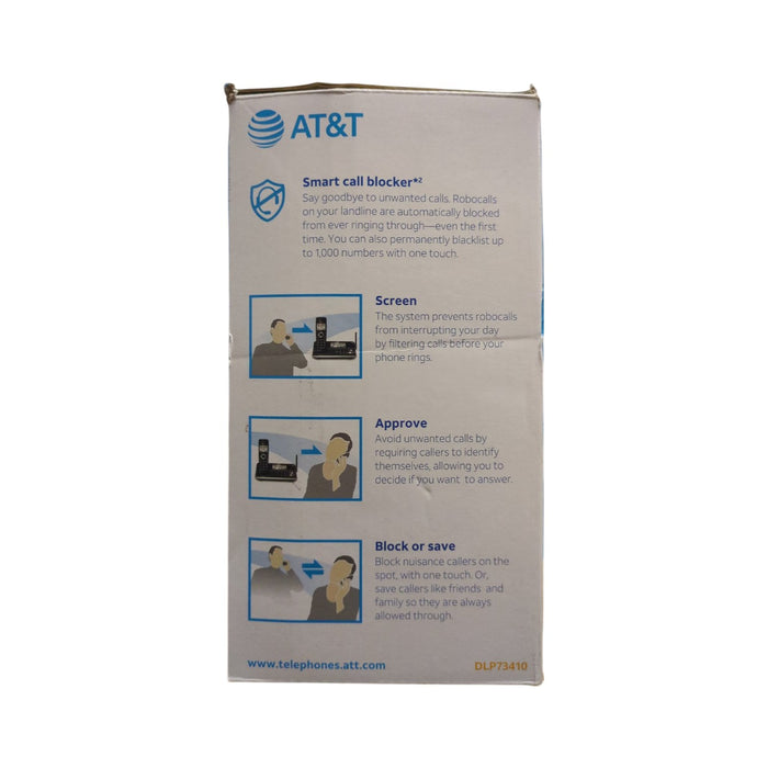 AT&T 4-Handset Expandable Cordless Phone with Bluetooth Connect to Cell, Black