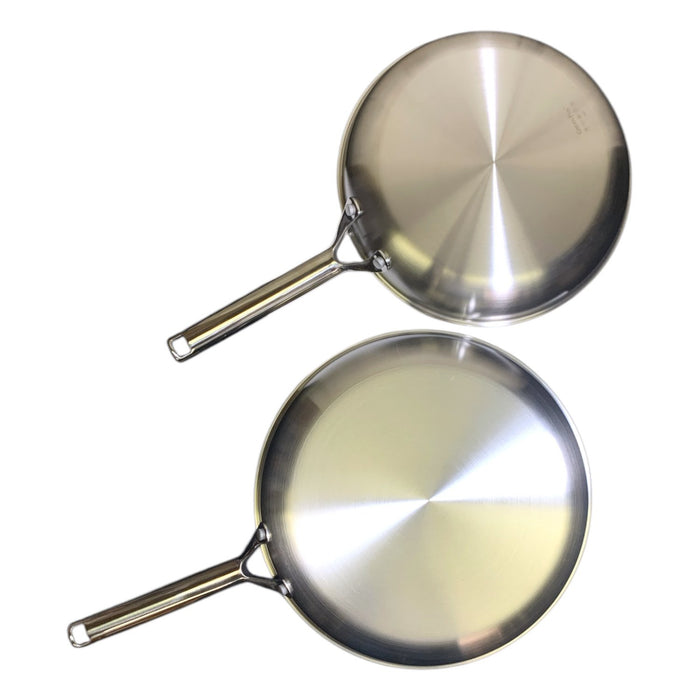 GreenPan Apex Hybrid 3-Ply Stainless Steel Frypan 2-Piece Set, 10" and 12"
