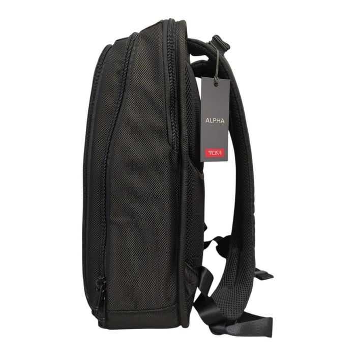 TUMI Alpha 3 Slim Backpack Black Laptop Business Travel Bag, 117339-1041, Black