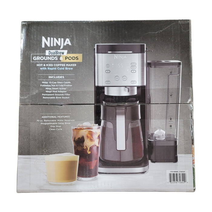 Ninja DualBrew Grounds & Pods Hot & Iced Coffee Maker with Rapid Cold Brew