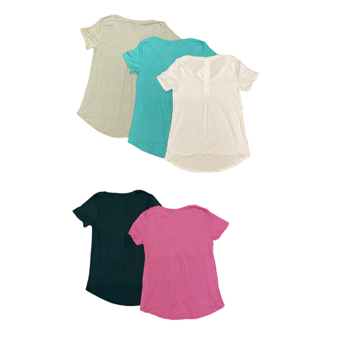 Member's Mark Women's Soft V-Neck Short Sleeve Everyday Tunic T-Shirt