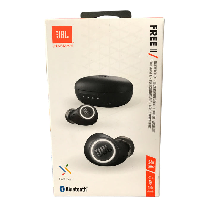 JBL Free II Fast Pair In-Ear True Wireless Headphones - Black