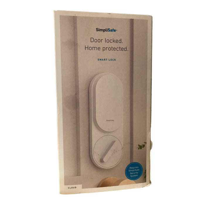 SimpliSafe Smart Lock (White) - Compatible with Gen 3 home security system