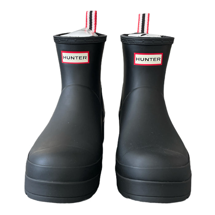Hunter Women's Rubber Original Play Short Rain Boots, Black, Size 10