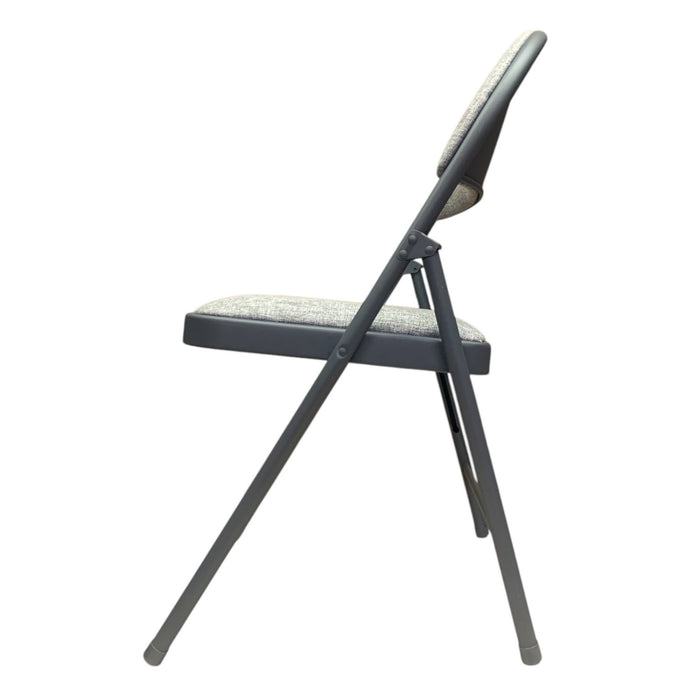 Cosco Trusted Solutions Commercial Fabric XL Folding Chair, Grey, 4-Pack