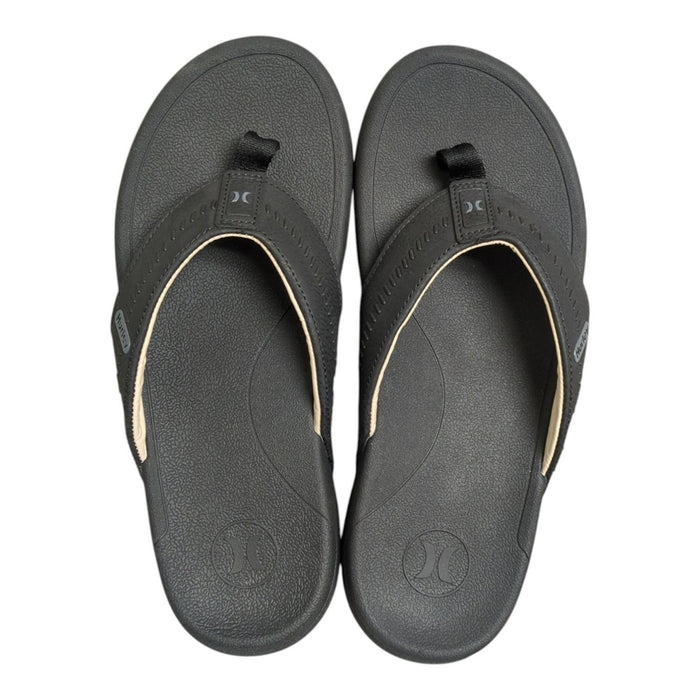Hurley Men's Padded Strap Wave Non-Slip Outsole Flip-Flop