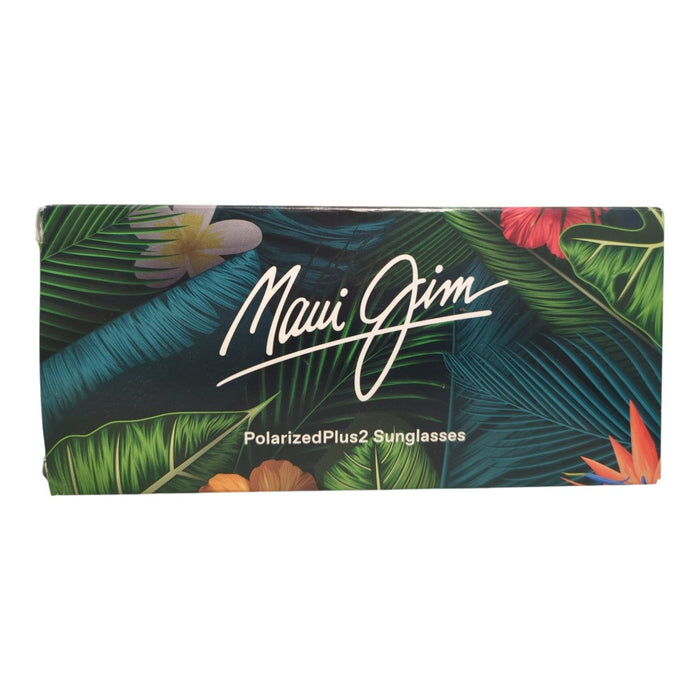 Maui Jim Amberjack Wrap Sunglasses, Matte Black Frame, Grey Lens