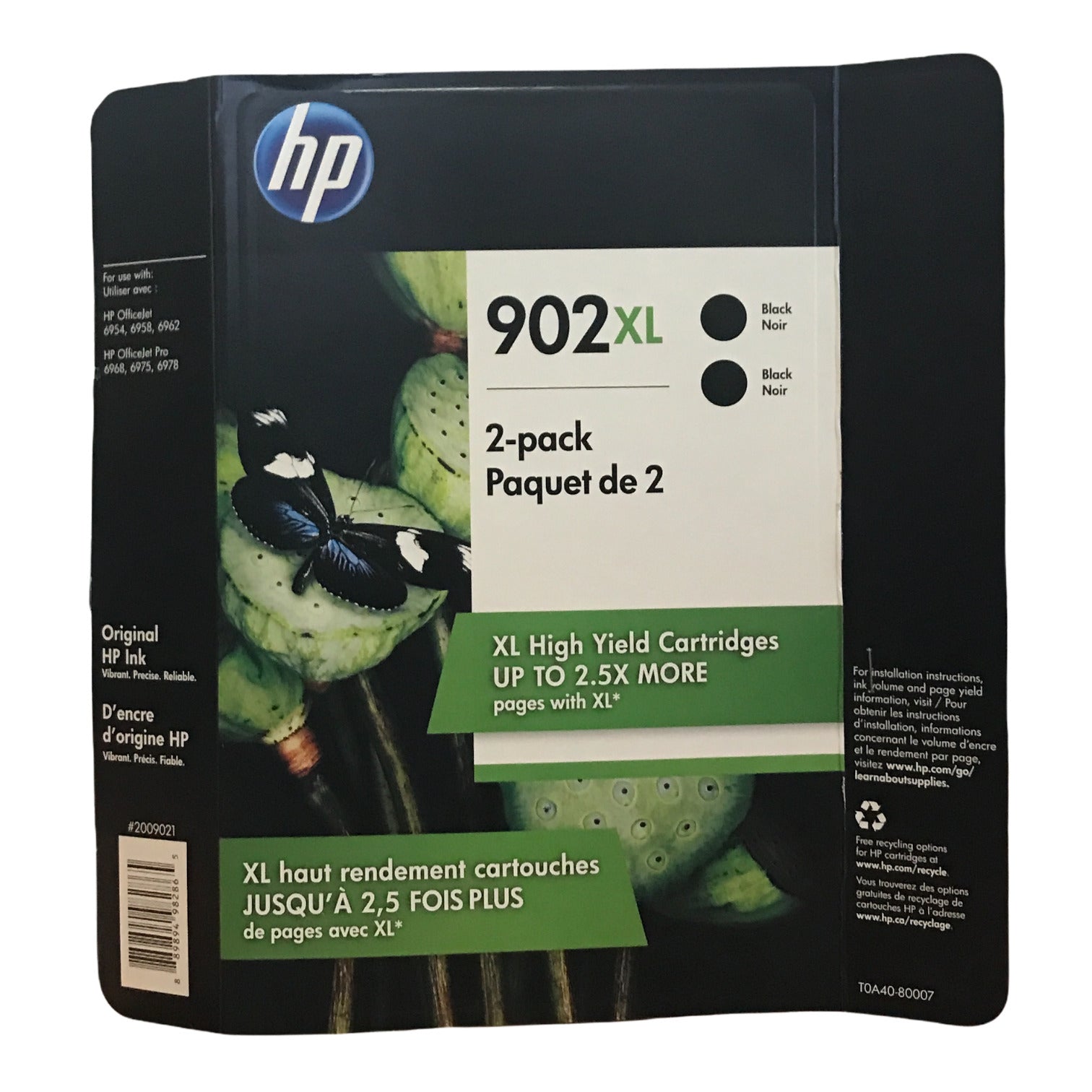 HP 902XL High-Yield Original Ink Cartridge, Black (2 Pk.) EXP: May 202 ...