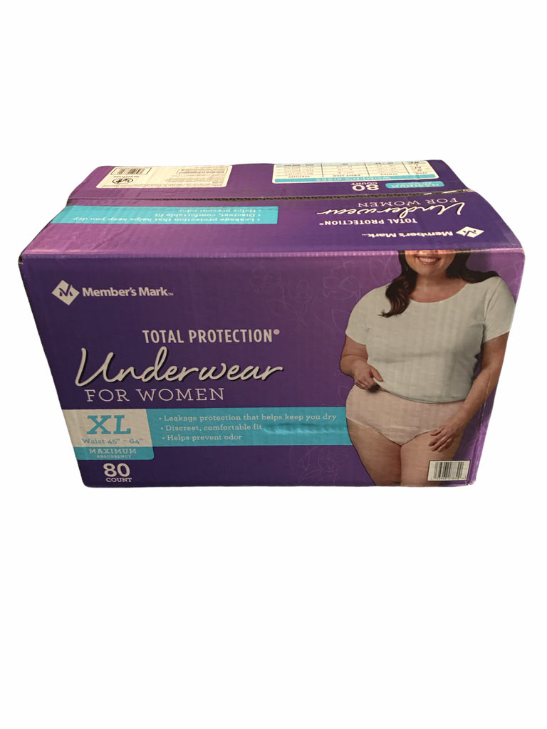 Member's Mark Total Protection Incontinence Underwear for Men Large/Extra  Large