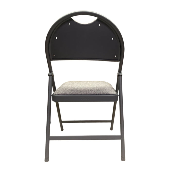 Cosco Trusted Solutions Commercial Fabric XL Folding Chair, Grey, 4-Pack
