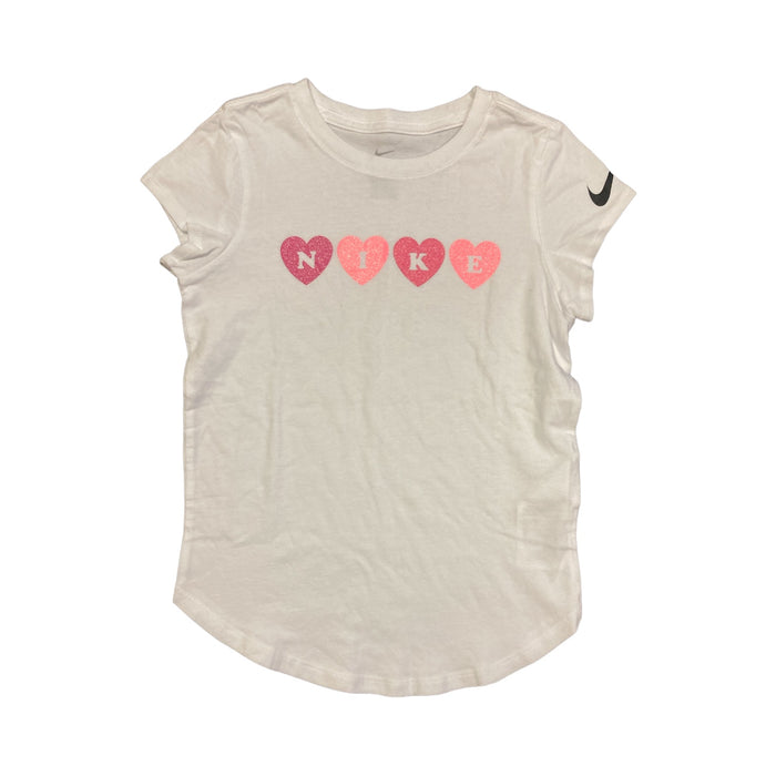 Nike Youth Girl's Short Sleeve Curved Hem Classic Tee