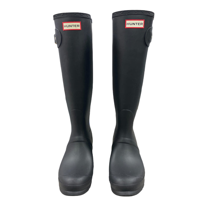 Women's Hunter Original Tall Waterproof Rain Boots, Black, Size 9