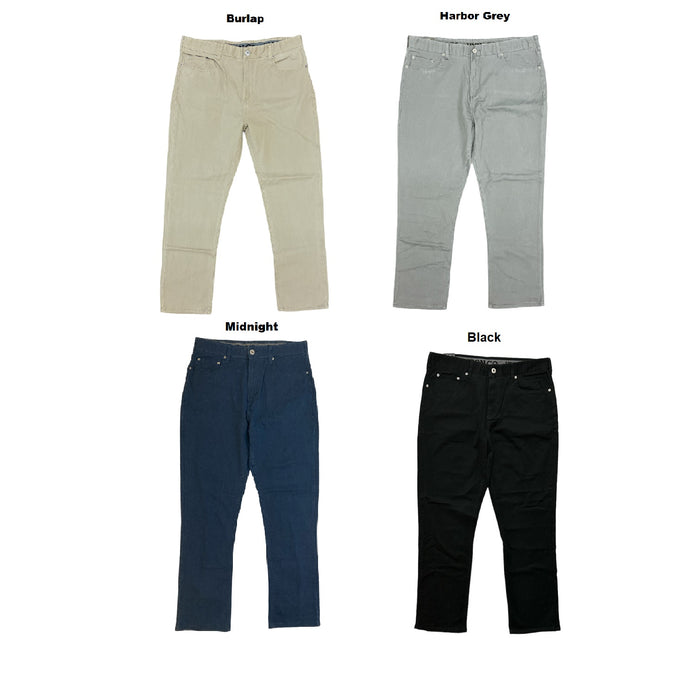 Iron Co. Men's Twill Classic Comfort Straight Leg Stretch Patriot Pants