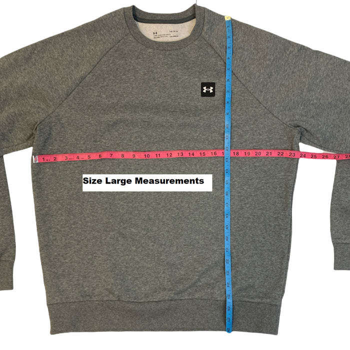 Under Armour Men's Cold Gear Rival Fleece Crew Neck Athletic Sweatshirt