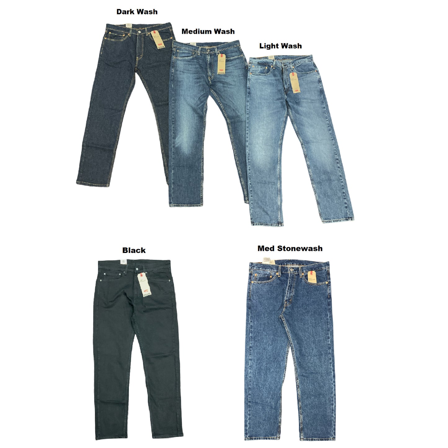 Levi's Men's Stretch Classic Straight Leg 505 Regular Fit 5-Pocket Jeans