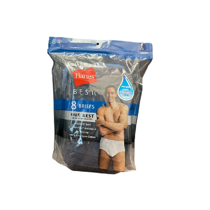 Hanes Men's Comfort Flex Waist Wicking Cool Comfort Best Briefs, 8 Pack