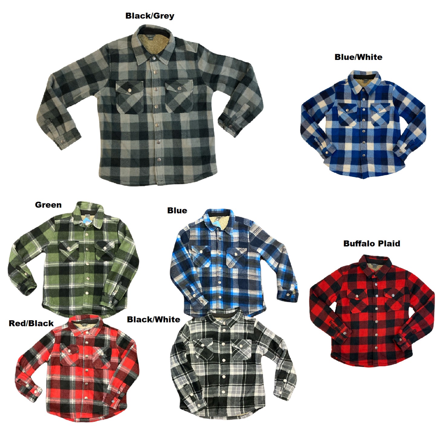 Eddie Bauer Boys' Extra Soft Sherpa Lined Snap Front Plaid Shirt Jacket