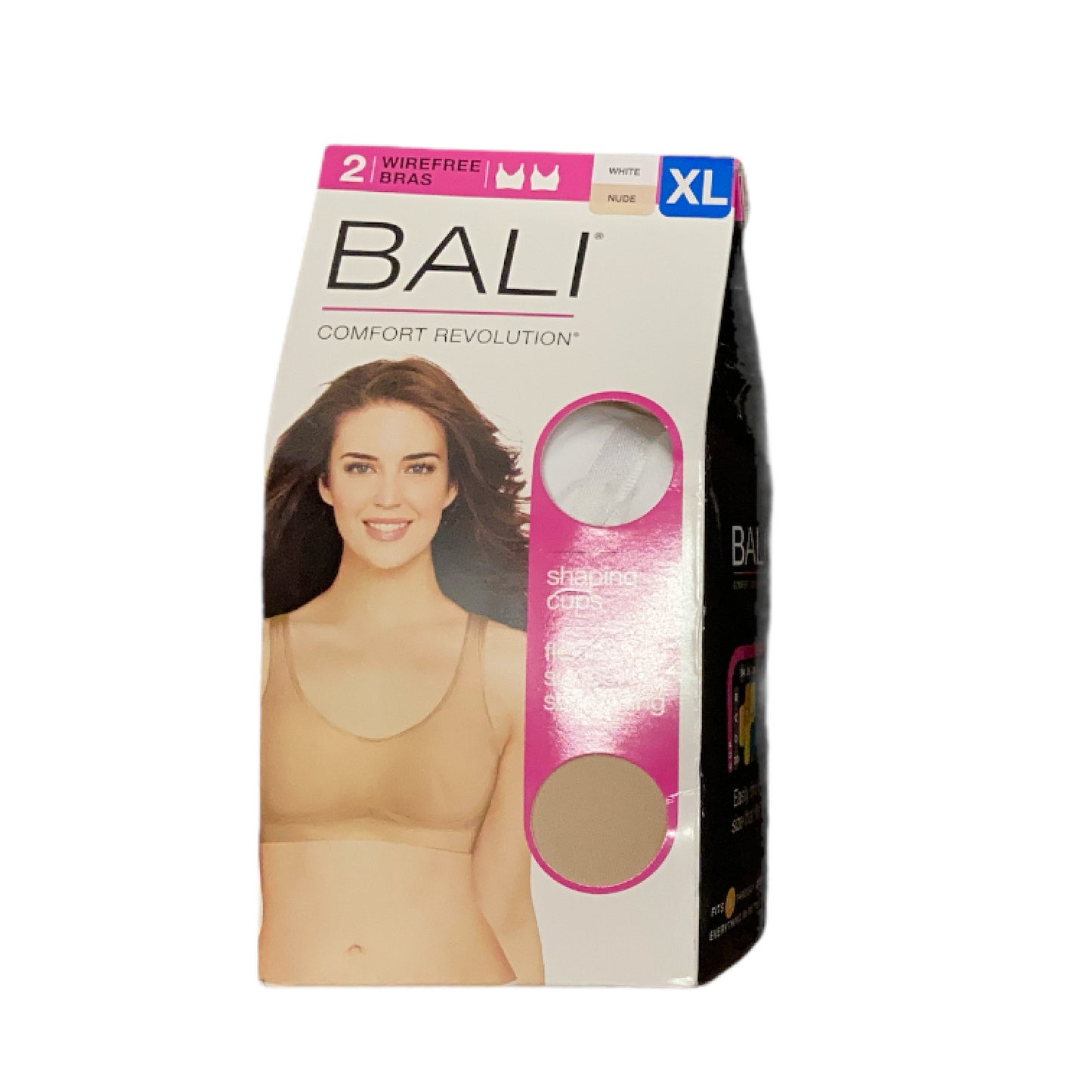 Bali Women's Comfort Revolution Flexible Wireless Shaping Bra, 2 Pack