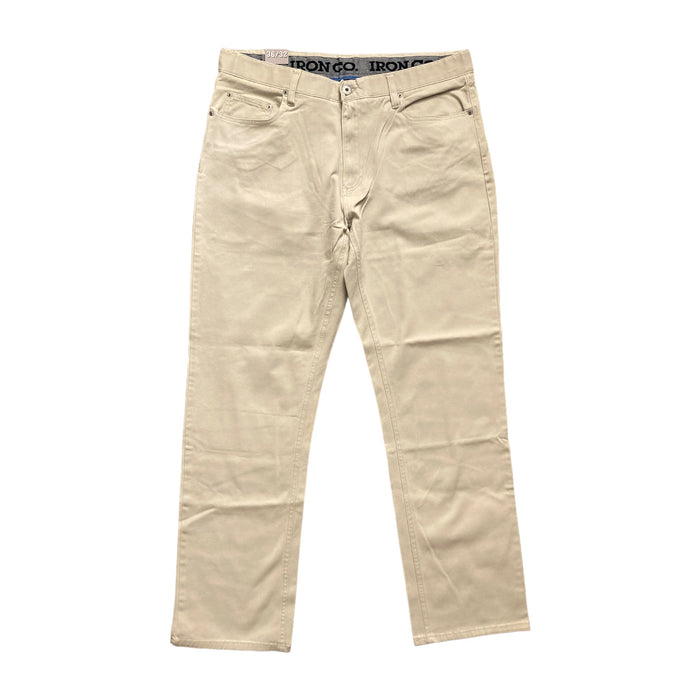 IRON CO. Men's Twill Classic Comfort Straight Leg Patriot Stretch Pant