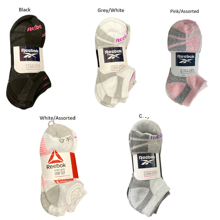 Reebok Ladies Low Cut Performance Training Socks, 8 Pair