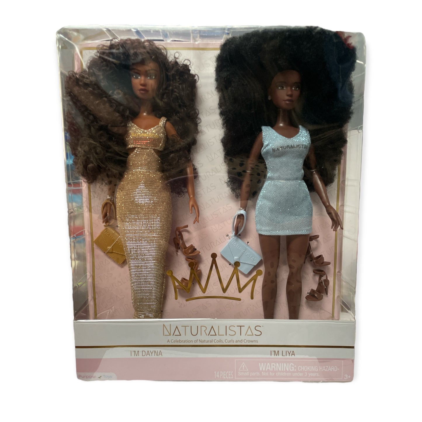 Naturalistas 11.5" African American Fashion Dolls, I'm Dayna & I’m Liya (2 Pack)
