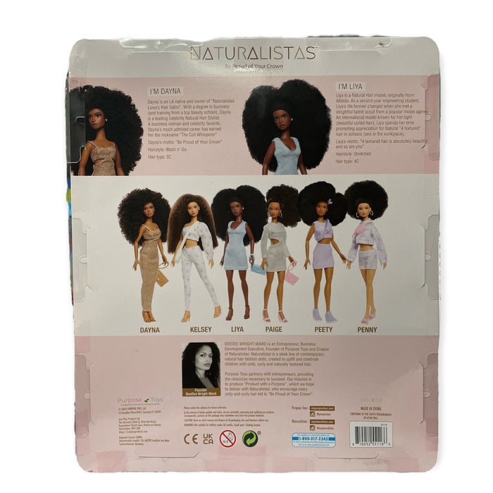 Naturalistas 11.5" African American Fashion Dolls, I'm Dayna & I’m Liya (2 Pack)