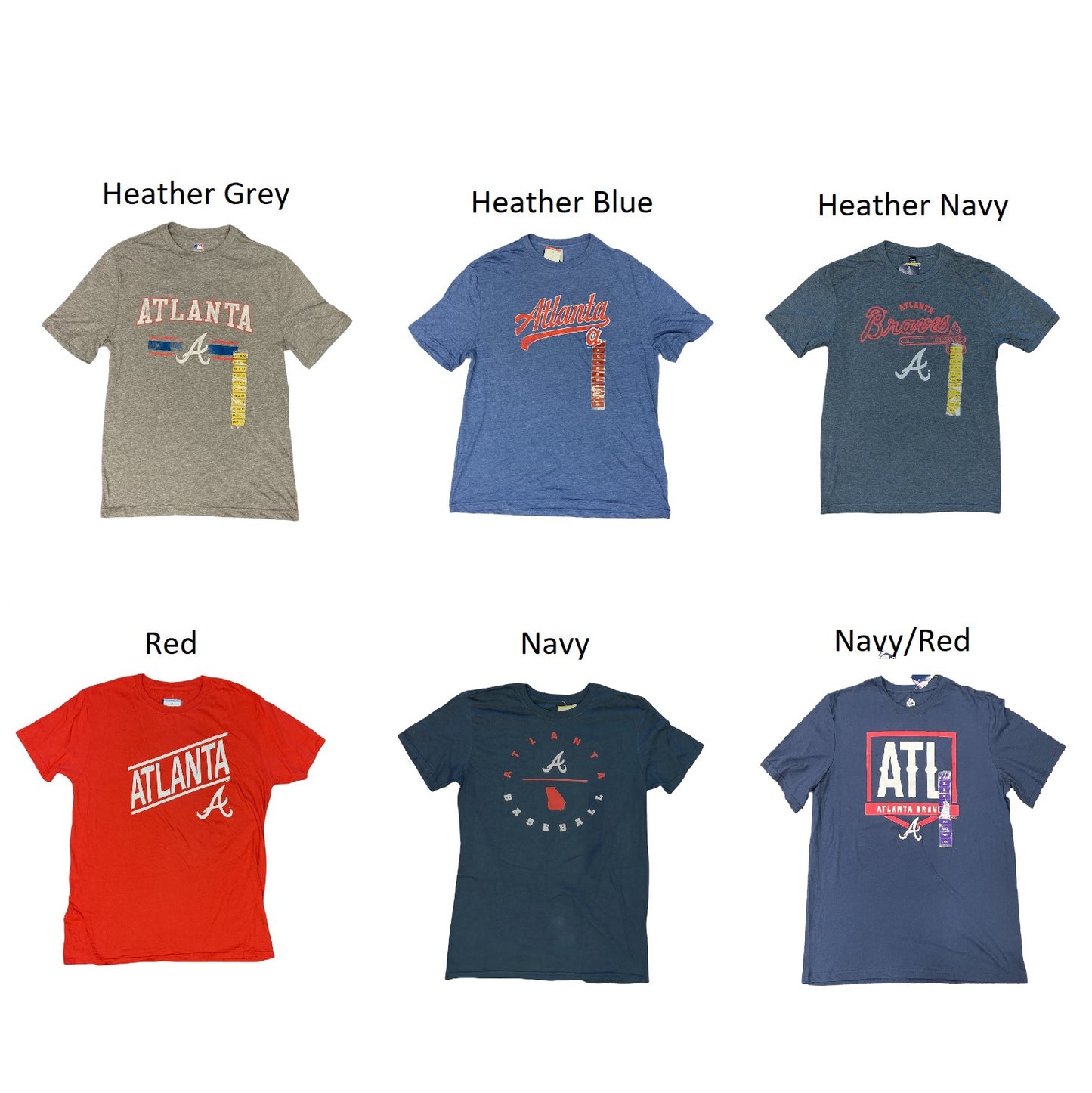 Genuine Merchandise Atlanta Braves Men's Lightweight Graphic Tee Shirt