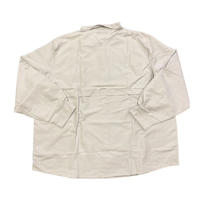 Habit Men's Long Sleeve Solar Factor UPF 40+ Fishing Guide Button Up Shirt