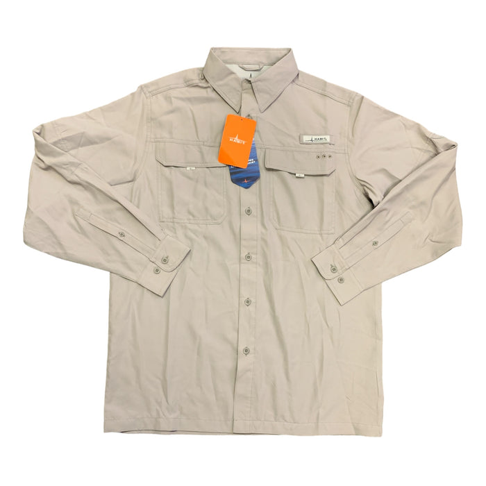 Habit Men's Long Sleeve Blue Springs 40+ UPF Quick Dry River Shirt