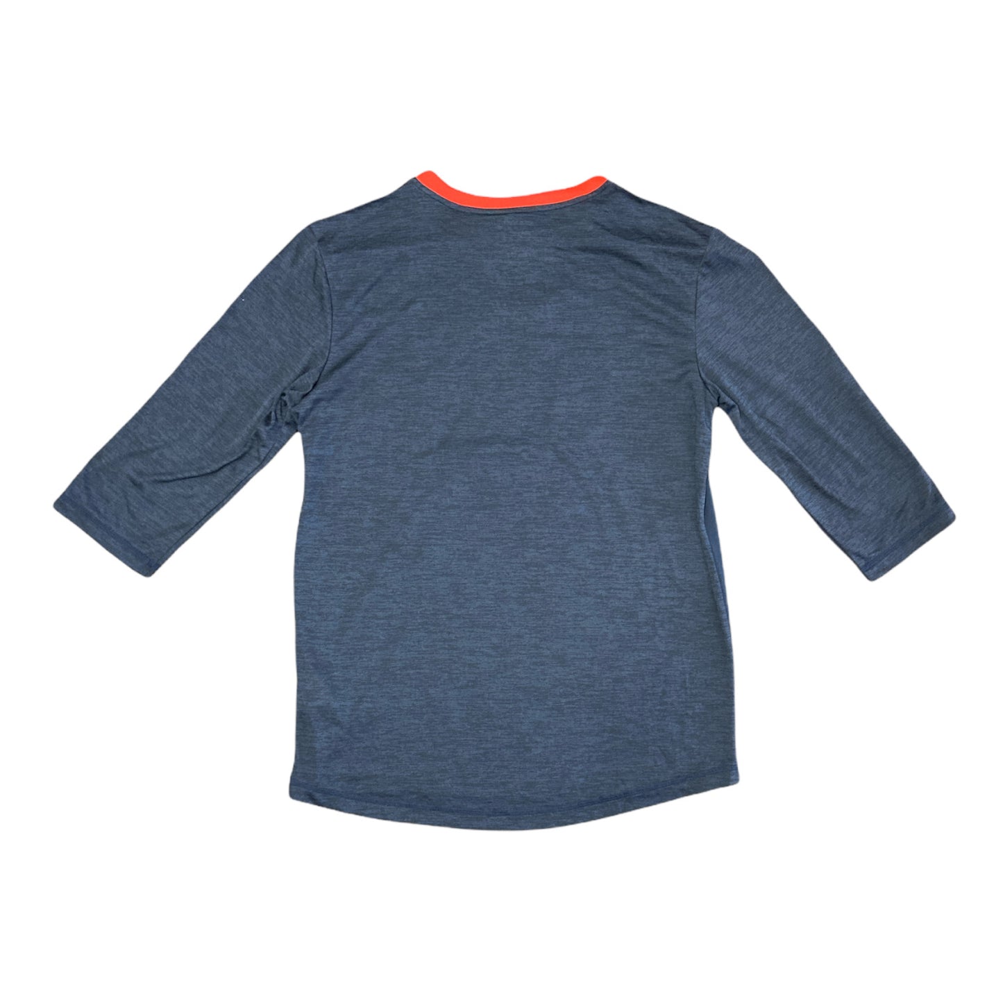 Atlanta Braves Blue/Red Raglan Sleeves Mens Tshirt Size XL