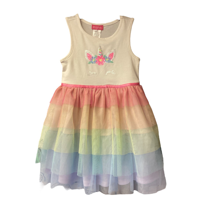 Zunie Girl Trendy Comfortable Stretch Lightweight Mesh Skirt Tutu Dress