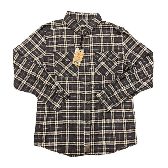 T.K. Axel Brand Men's Button Down Long Sleeve Button Cuff Flannel Shirt