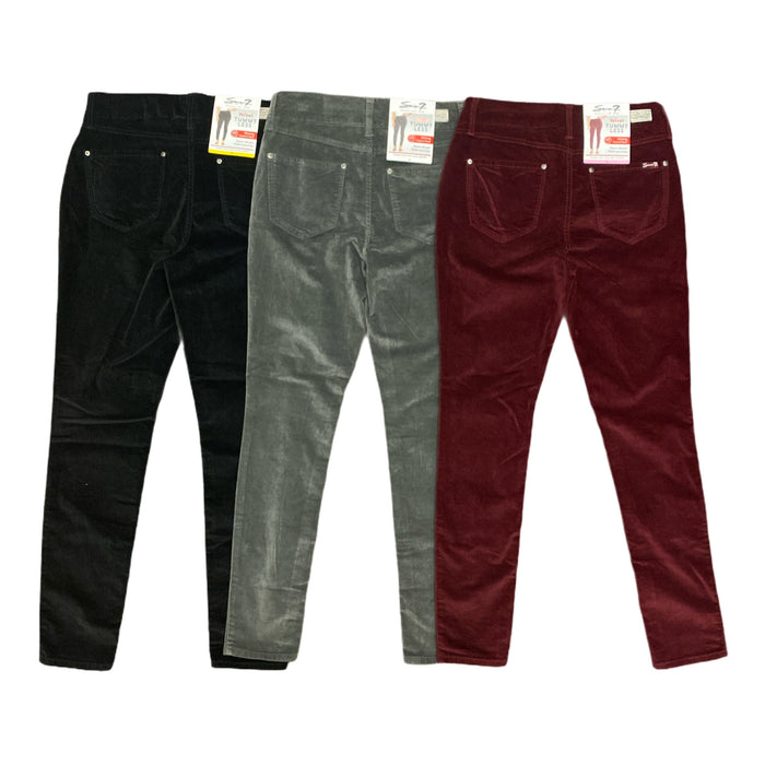 Seven7 Velvet Tummyless Slimming High Rise Skinny Pants