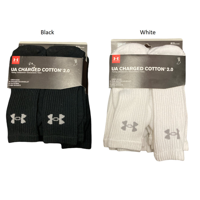 Under Armour Men's Comfortable Moisture Wicking Training Cotton Crew Socks