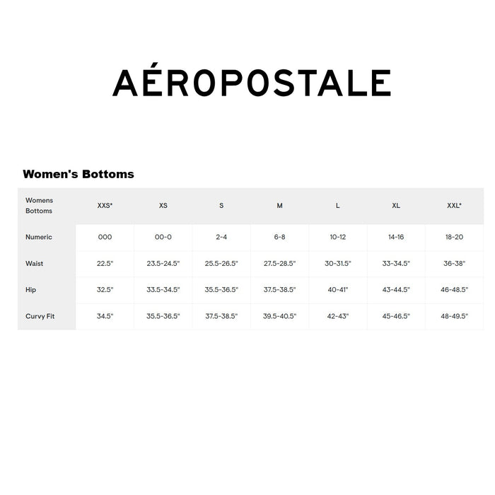 Aeropostale Women's Relaxed Fit Mid Rise Straight Leg Utility Cargo Pant