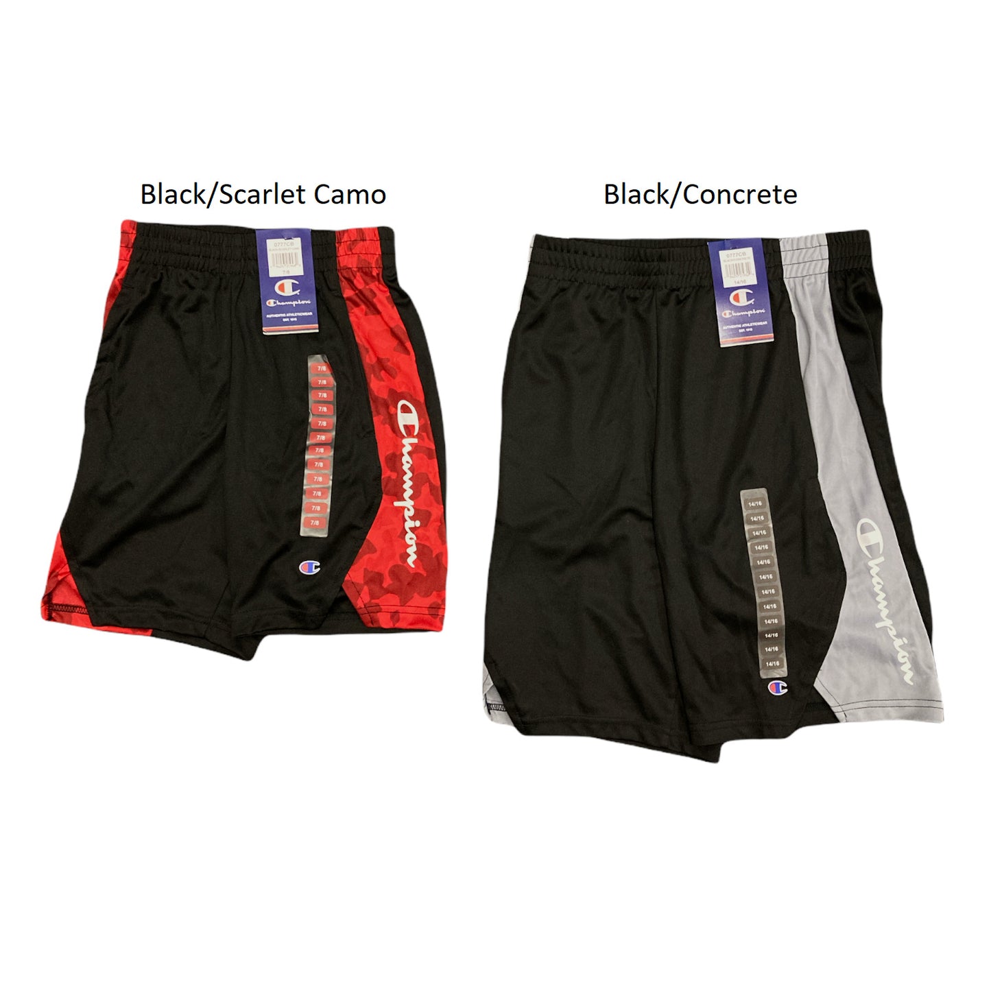Champion Boys Pull On Polyester Gym Shorts With Side Pockets