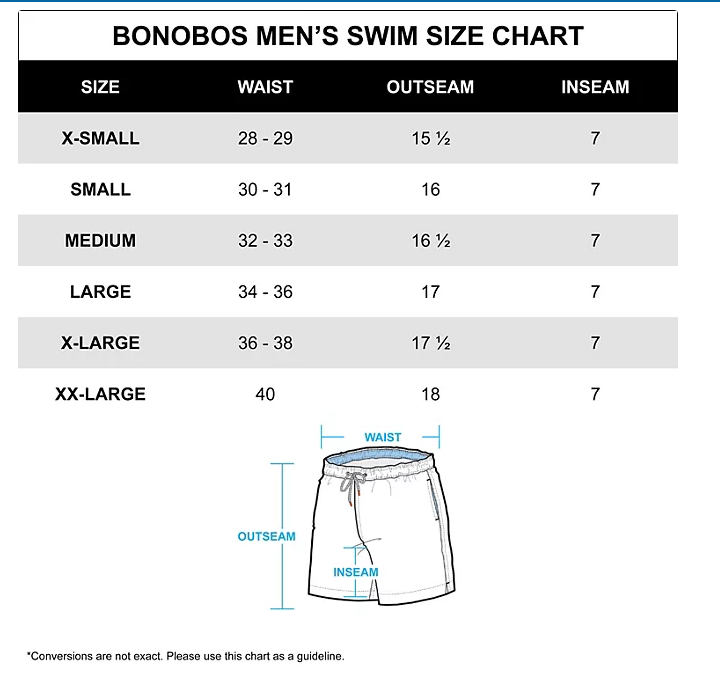 Bonobos Men's 7" Inseam Stretch Mesh Interior Lining Swim Trunk