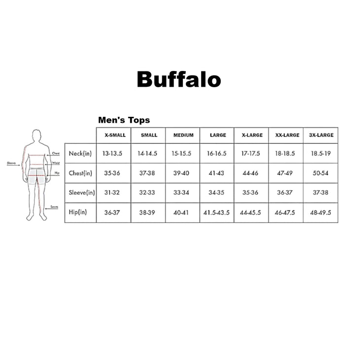 Buffalo Men's Relaxed Fit Long Sleeve Button-Up Shirt Jacket w/ Pockets