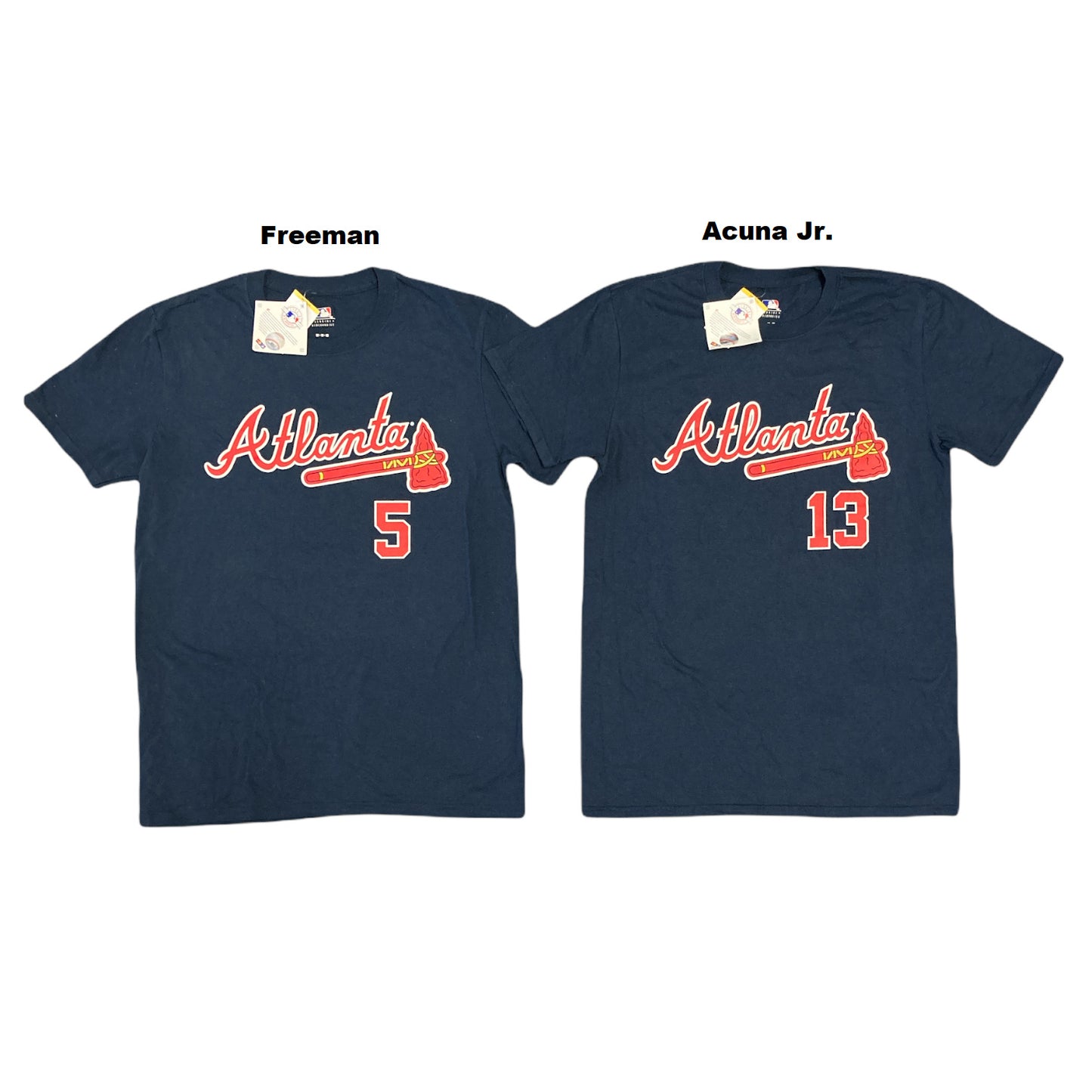 MLB Genuine Merchandise Atlanta Braves Acuna Jr 13 Freeman 5 Short Sleeve TShirt