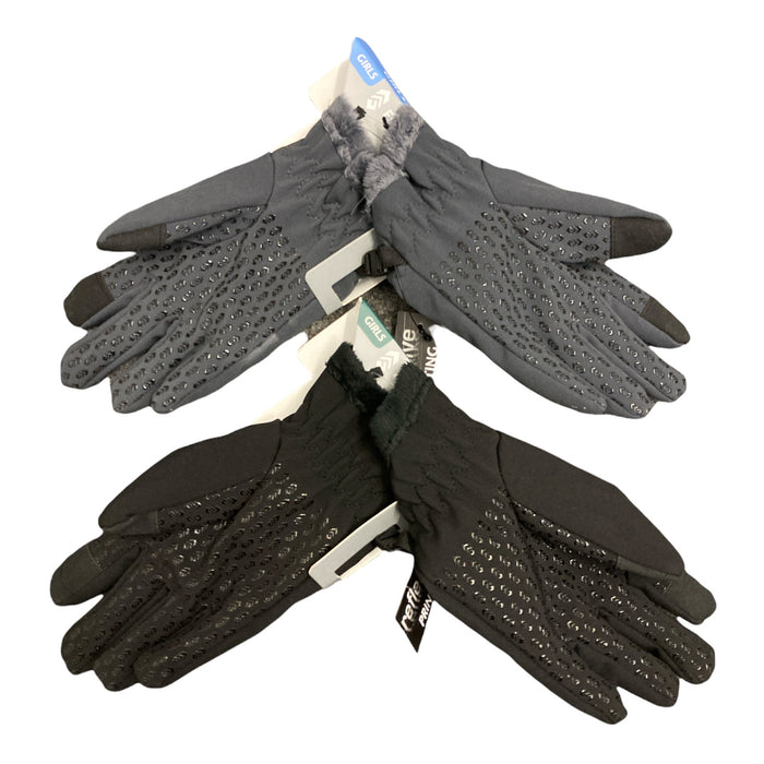 Free Country Girls Softshell Outdoor Gloves with Reflective Printing