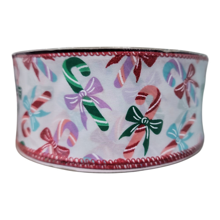 Members Mark 2.5 inch x 50 yards Wired Edge Premium Holiday Ribbon