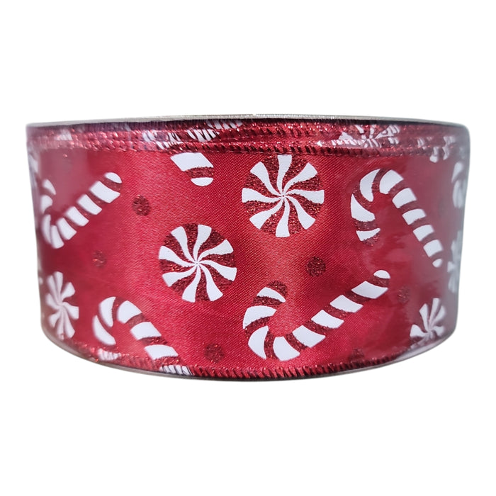 Members Mark 2.5 inch x 50 yards Wired Edge Premium Holiday Ribbon