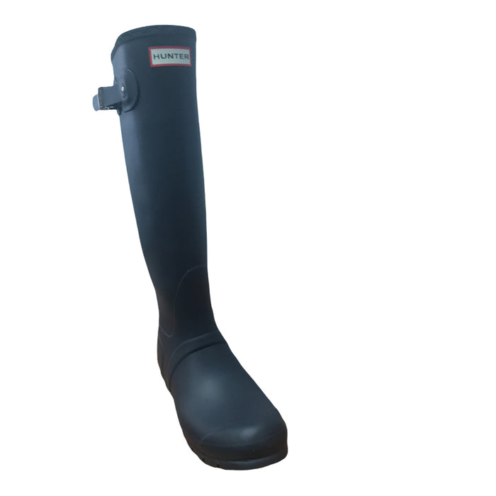 HUNTER Women's Original Tall Waterproof Rain Boot, Navy, Size 6