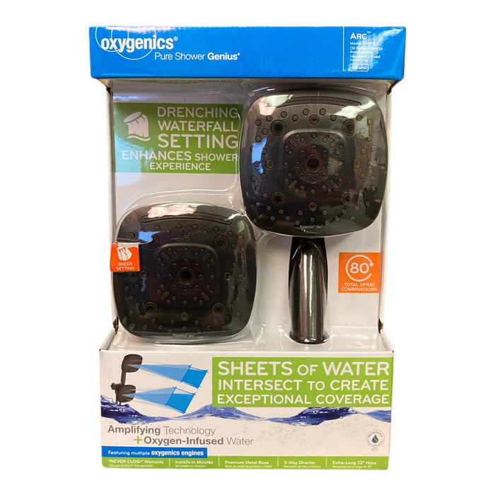 Oxygenics Arc 80-Setting Combo Shower Head (Oil Rubbed Bronze)