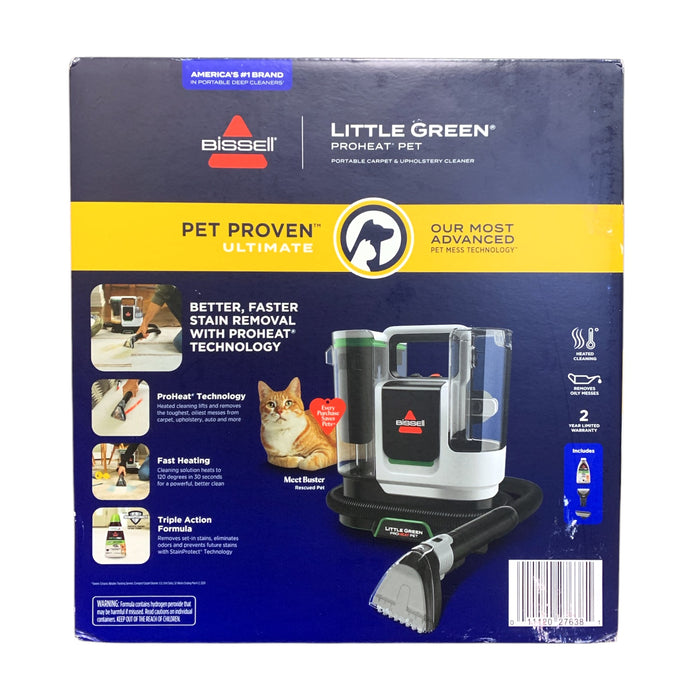 Bissell Little Green Proheat Pet Portable Carpet & Upholstery Cleaner, #3973